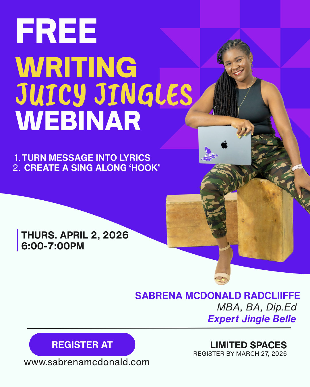 Free Writing Webinar - Juicy Jingles